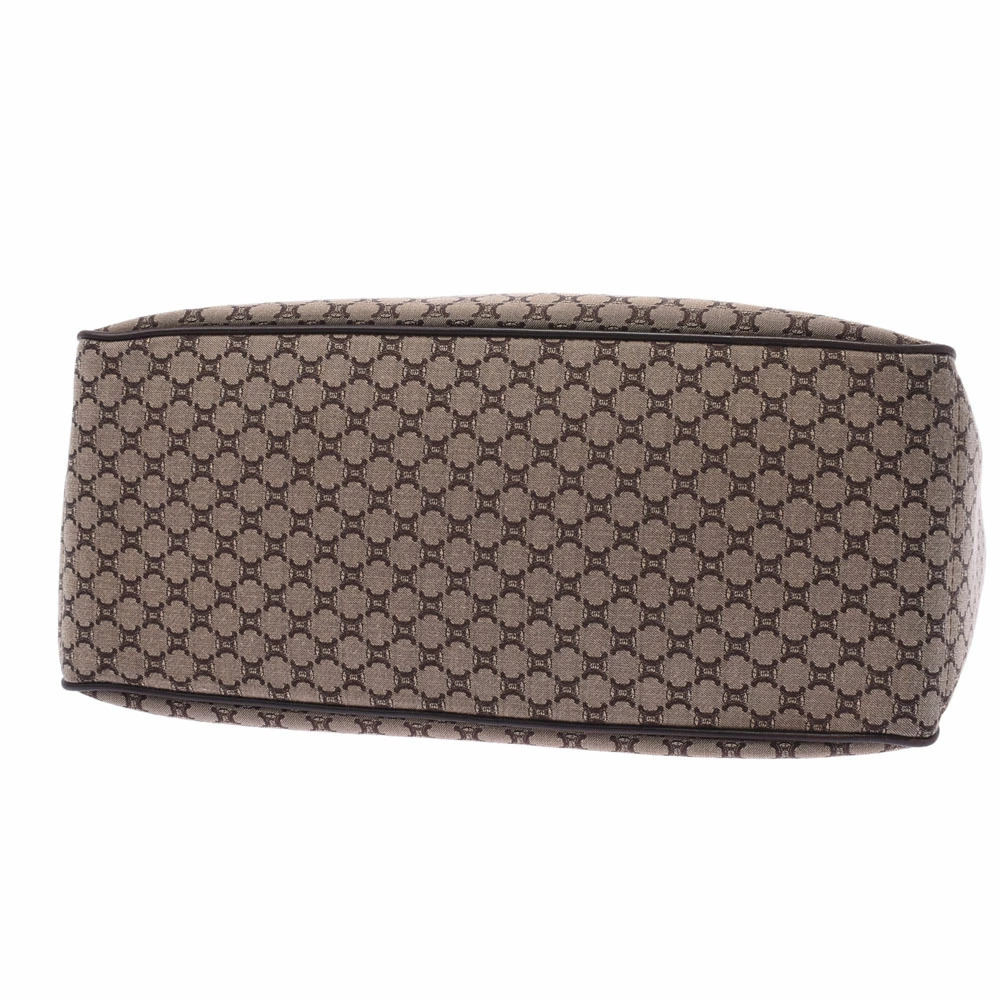 CELINE Boogie Bag Macadam Brown Jacquard Leather Handbag - Picture 5 of 9